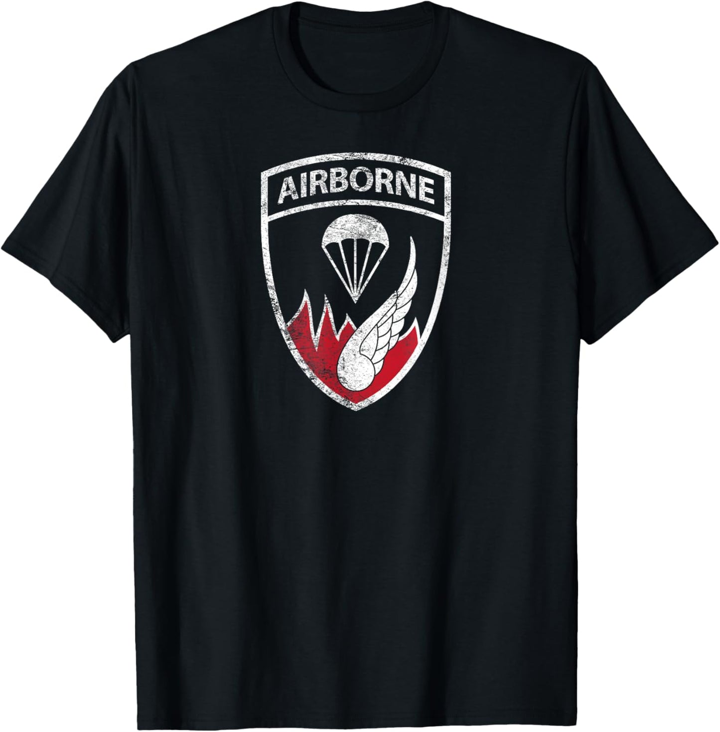 American Marauder: 187th Rakkasan Distressed Insignia T-Shirt - T-Shirt | Black