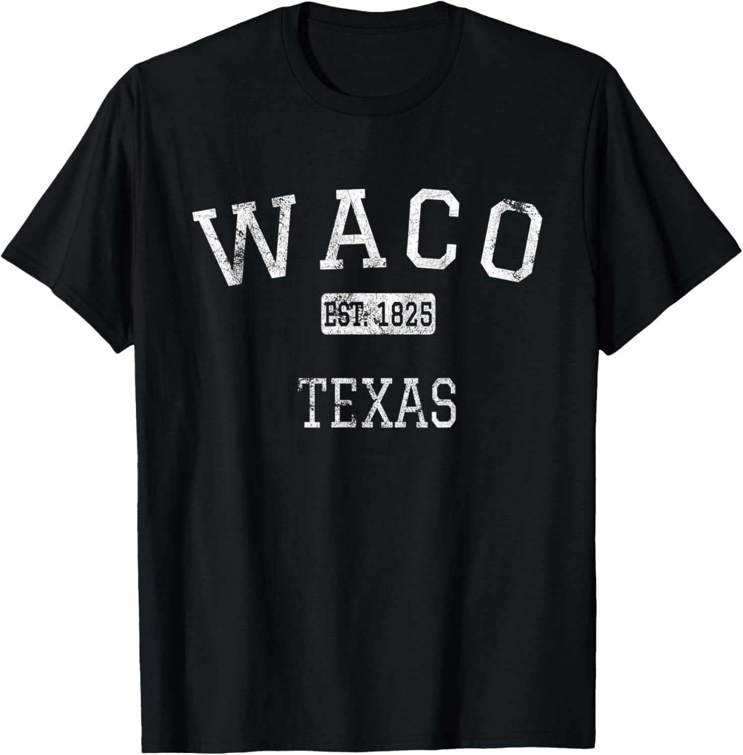 Waco Texas TX Vintage T-Shirt - T-Shirt | Black