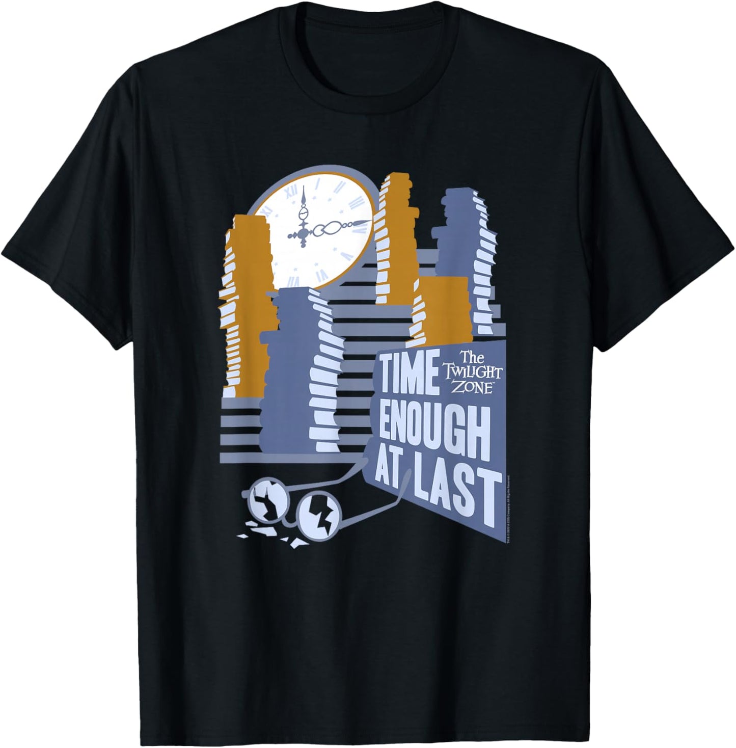 The Twilight Zone Time Enough at Last T-Shirt - T-Shirt | Black