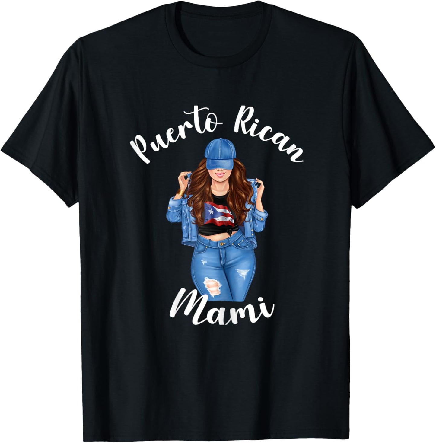 Puerto Rican Mami Funny Puerto Rico Woman Sassy Cute Cool T-Shirt - T-Shirt | Black