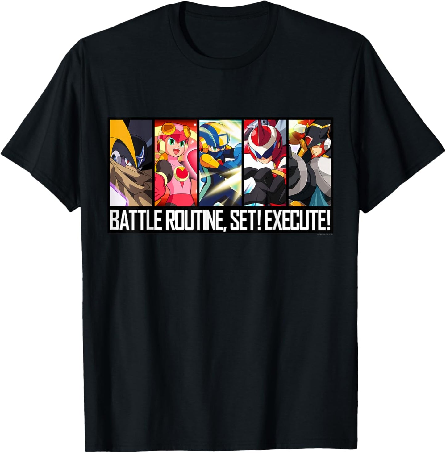 MEGA Man Battle Network NetNavi Small T-Shirt - T-Shirt | Black