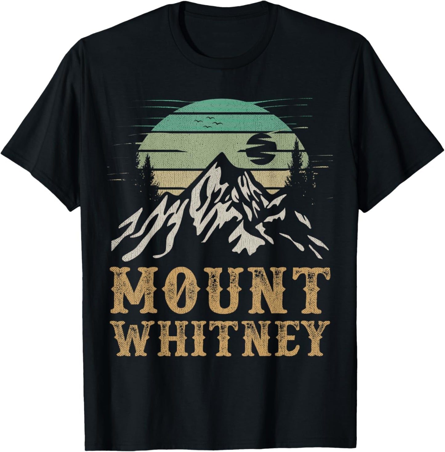 Mount Whitney National Park Merchandise Hiking Mt. Whitney T-Shirt - T-Shirt | Black