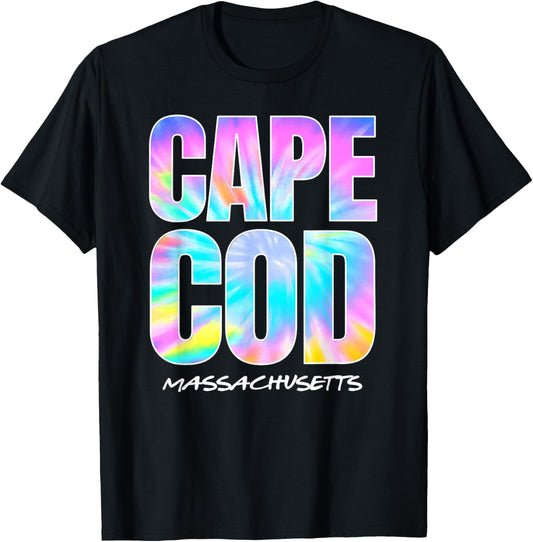 Vintage Cape Cod kids Retro Tie Dye T-Shirt - T-Shirt | Black
