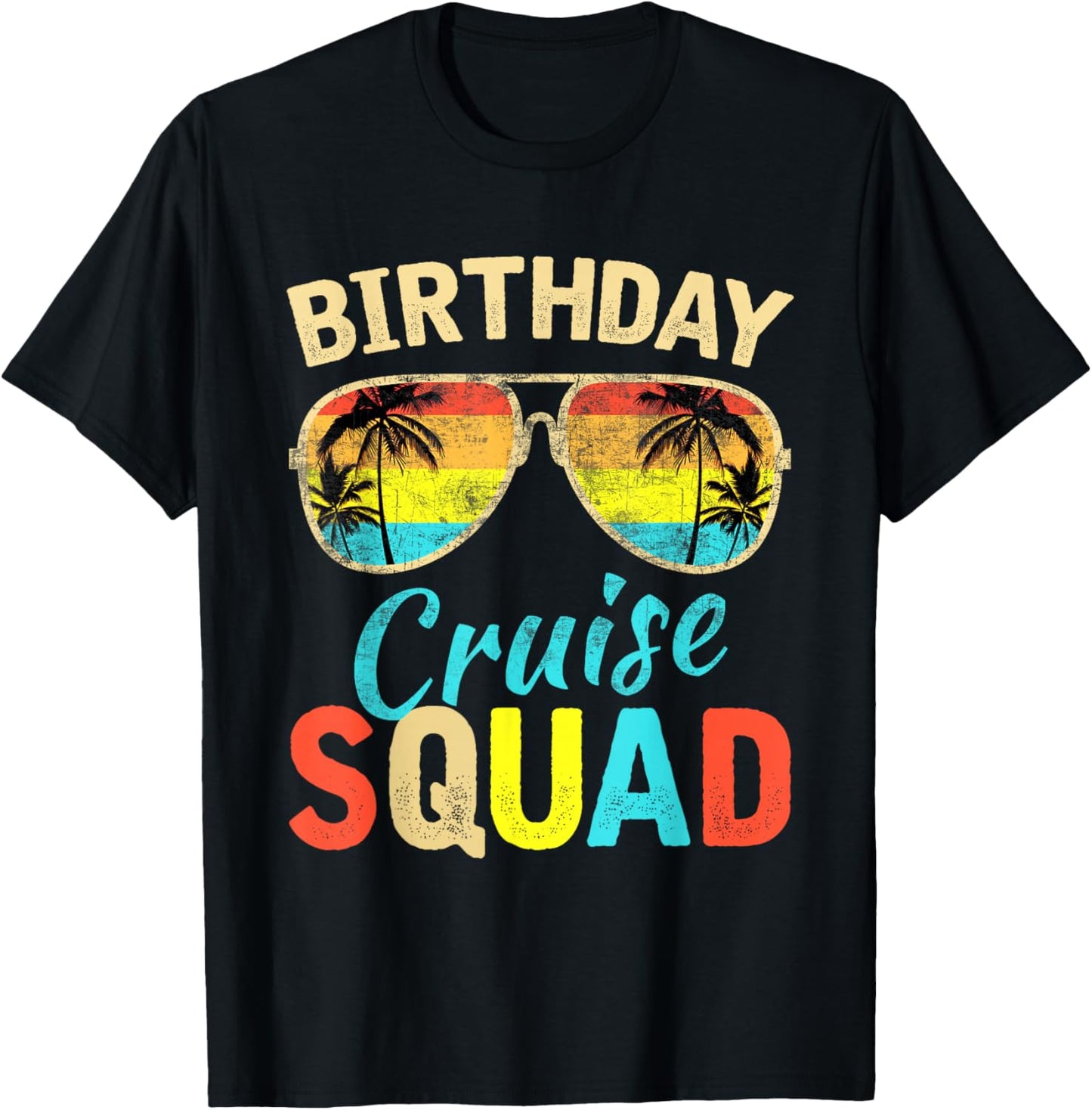Birthday Cruise Squad Birthday Party Cruise Squad 2025 T-Shirt - T-Shirt | Black
