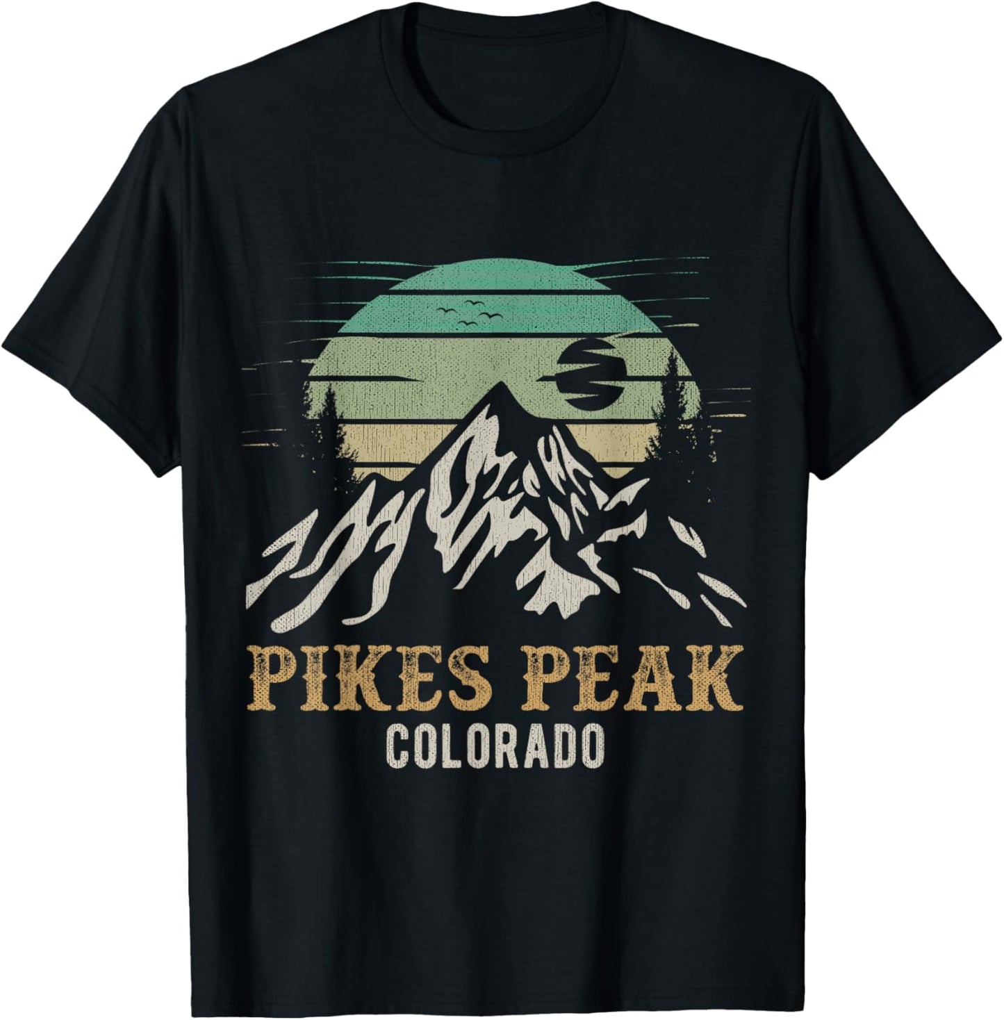 Pikes Peak National Park Merchandise Hiking Pikes Peak T-Shirt - T-Shirt | Black