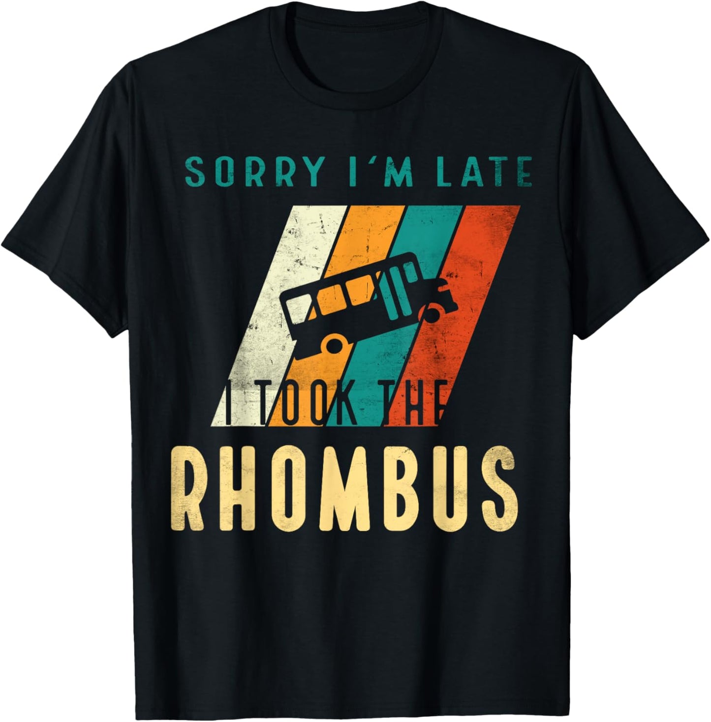 I Took The Rhombus , Funny Geometry Parallelogram T-Shirt - T-Shirt | Black