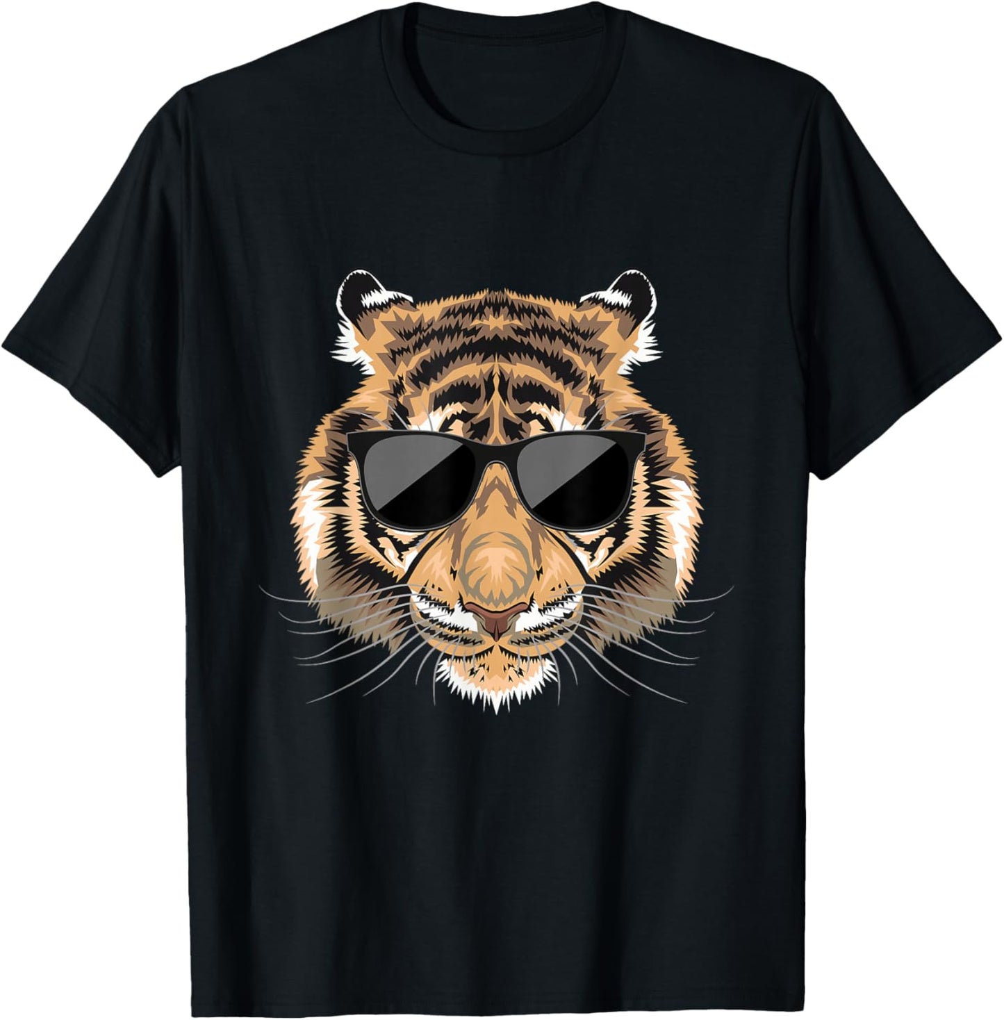 Tiger Sunglasses - Zoologist Zookeeper Safari Wildlife Lover T-Shirt - T-Shirt | Black