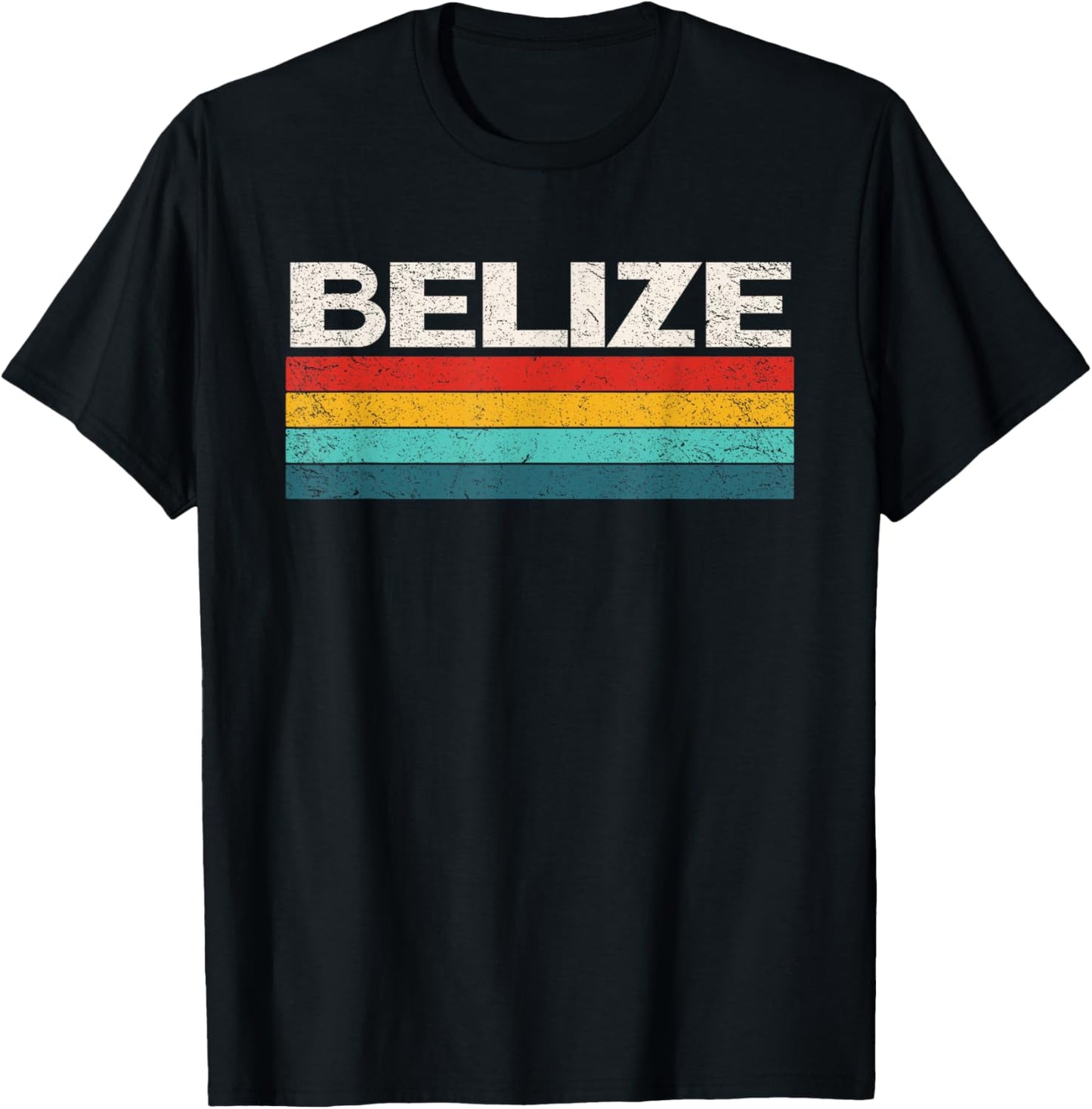 Belize Retro Love 70s Vintage Belize Graphic T-Shirt - T-Shirt | Black
