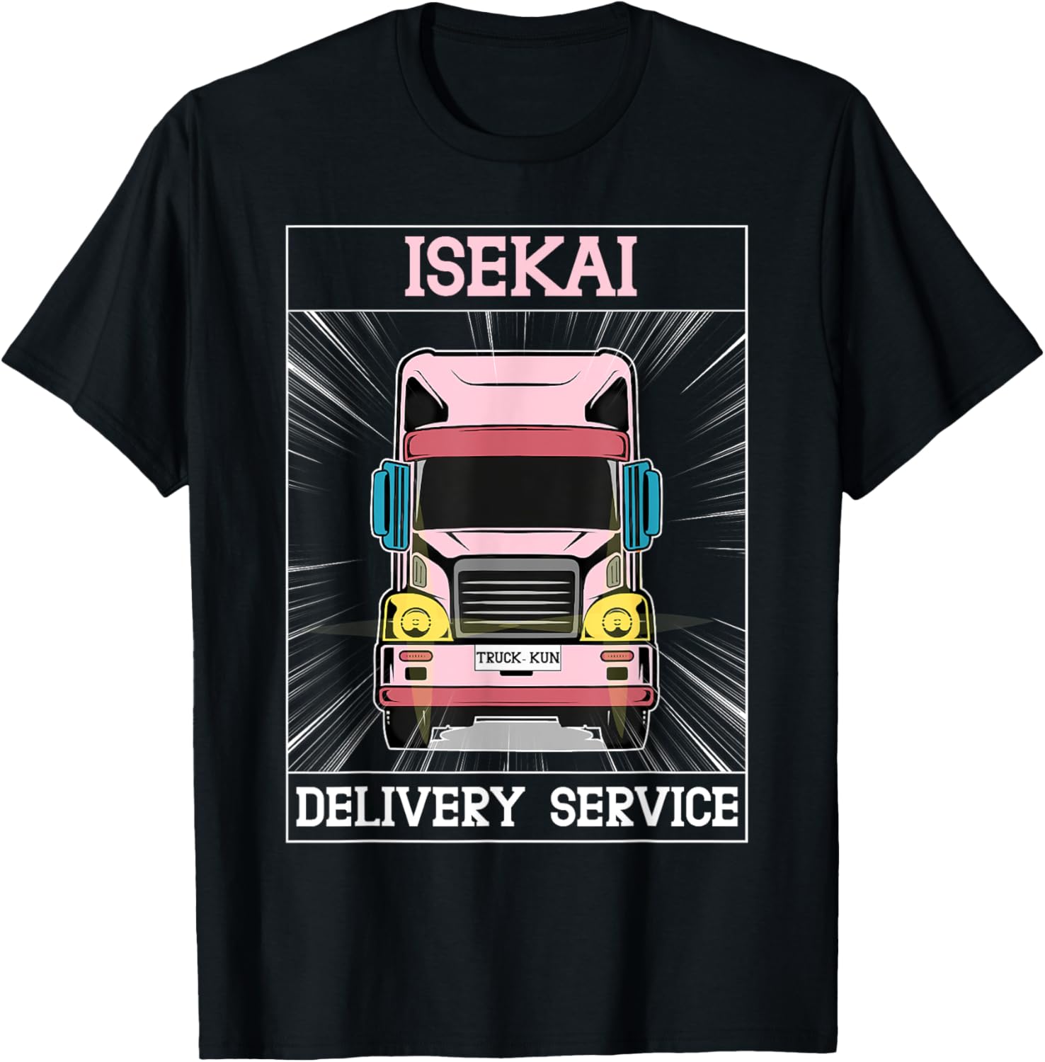 Truck-kun Isekai Delivery Service sekai Express Truck-kun T-Shirt - T-Shirt | Black