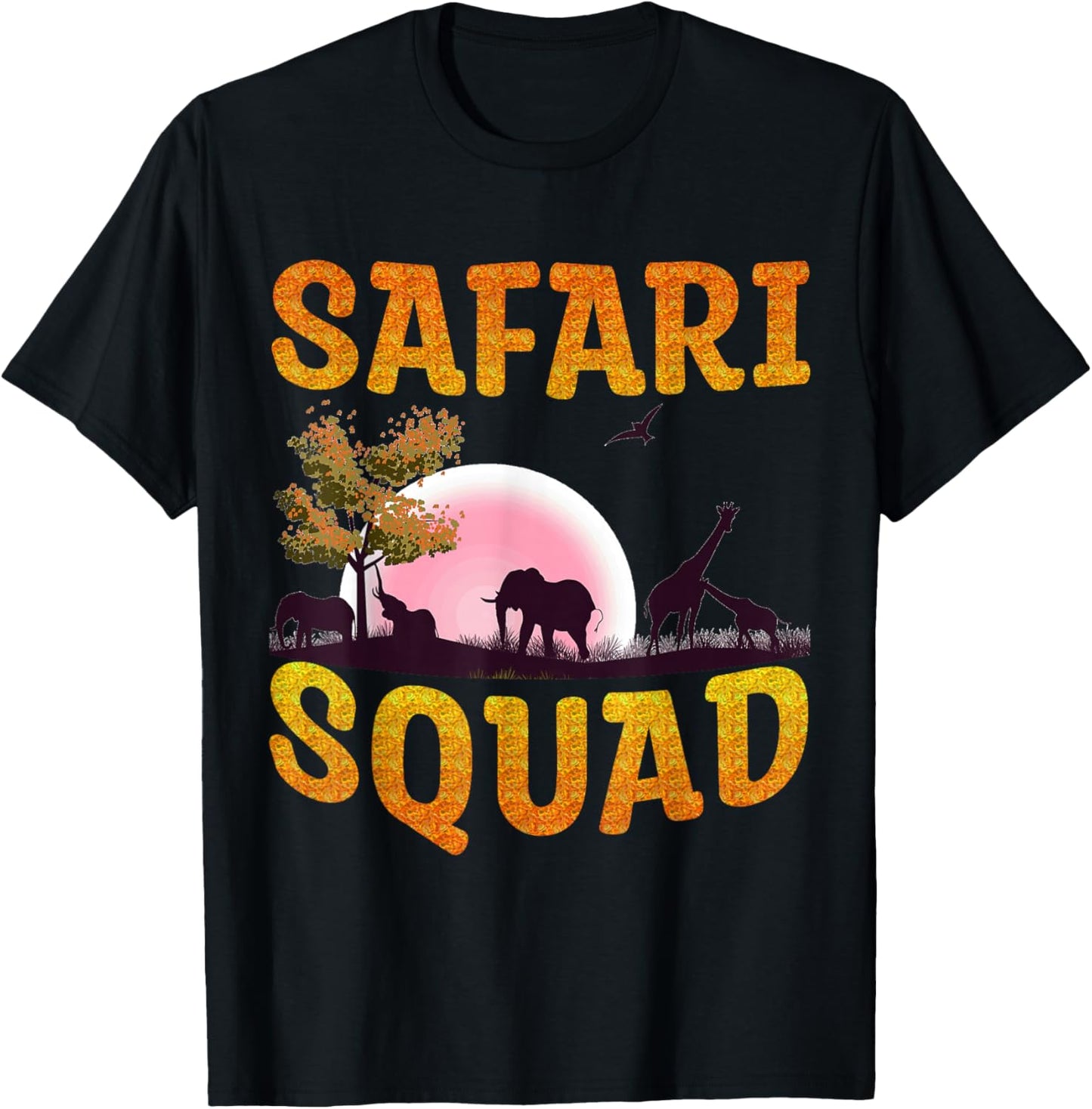 Safari Squad – African Family Summer Matching Style T-Shirt - T-Shirt | Black