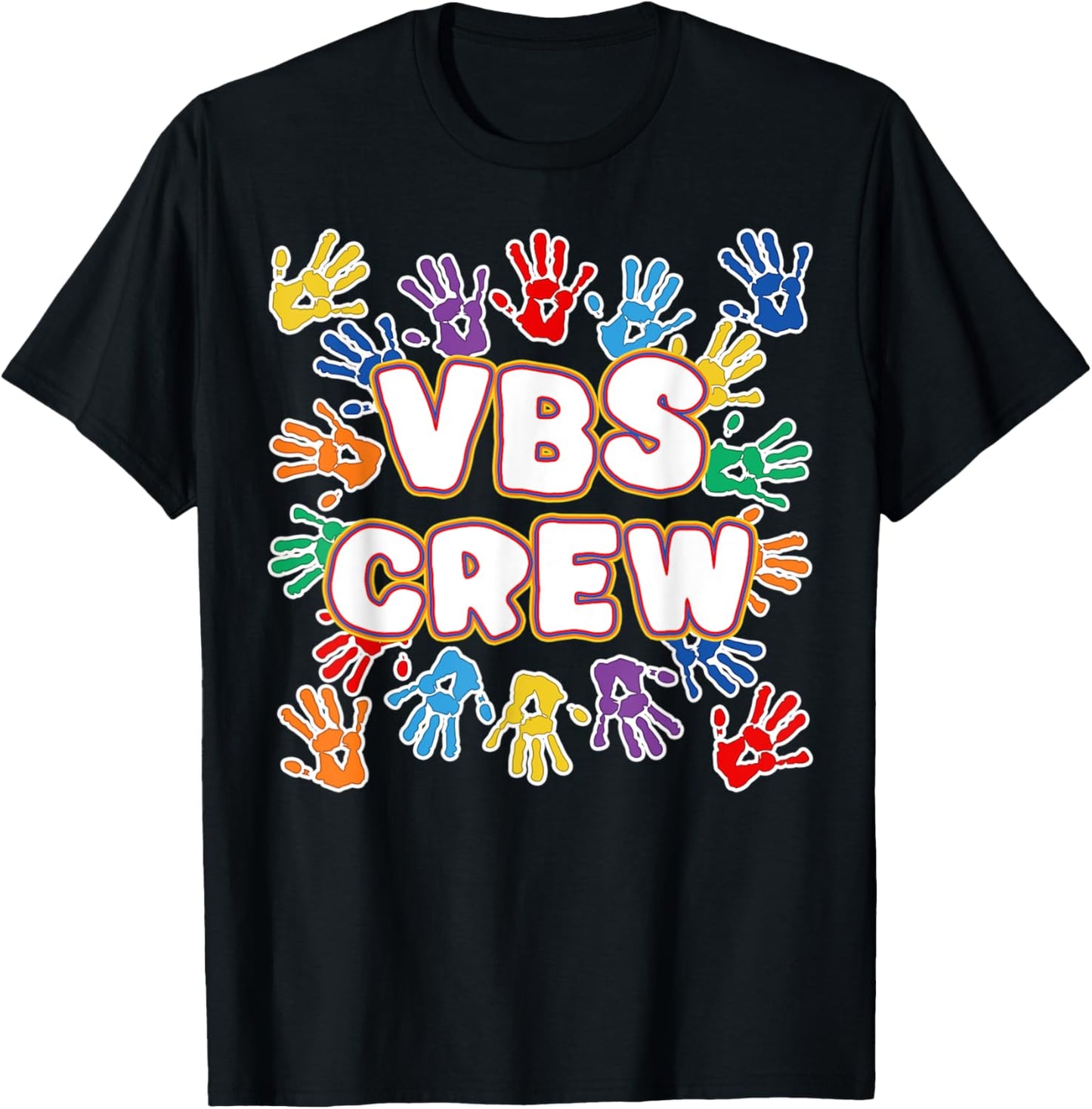 2022 Vacation Bible School Shirts Colorful VBS Crew T-Shirt - T-Shirt | Black
