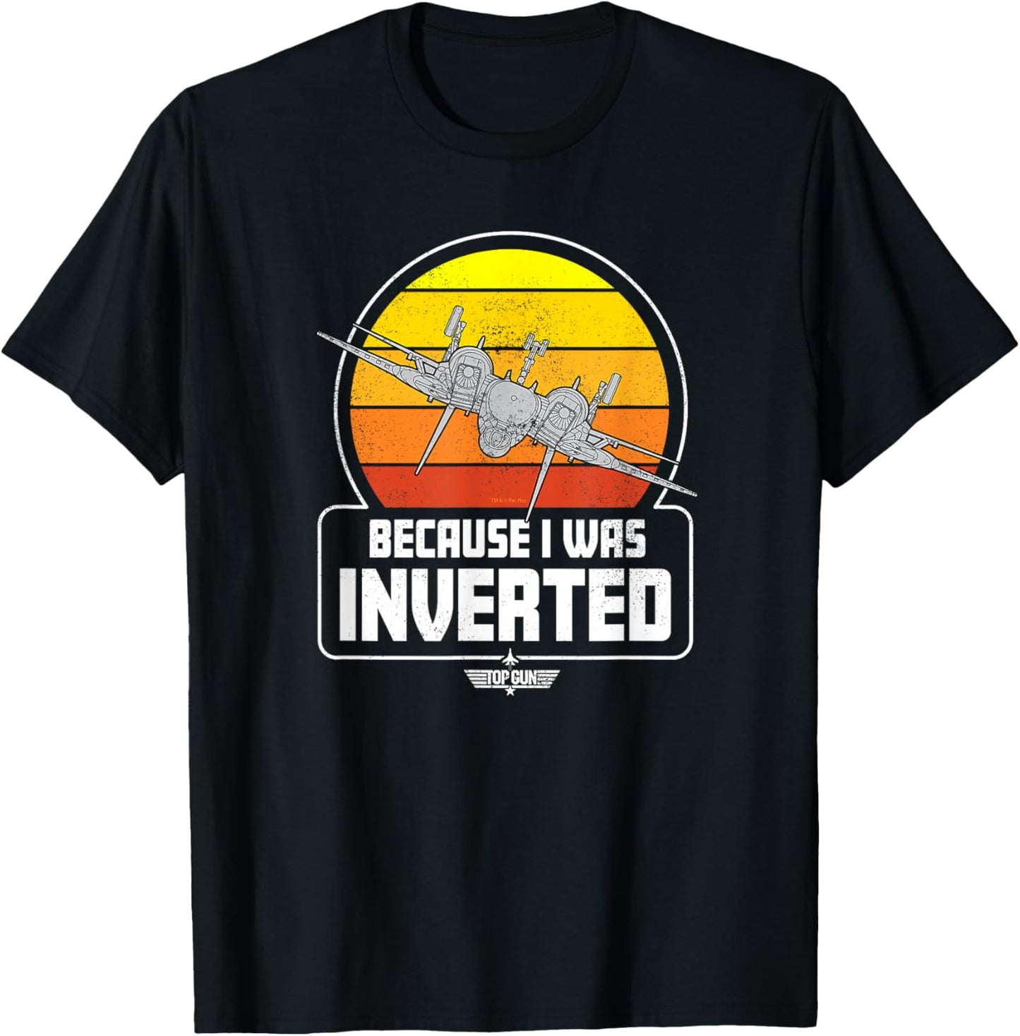 Top Gun - Because I Was Inverted T-Shirt - T-Shirt | Black