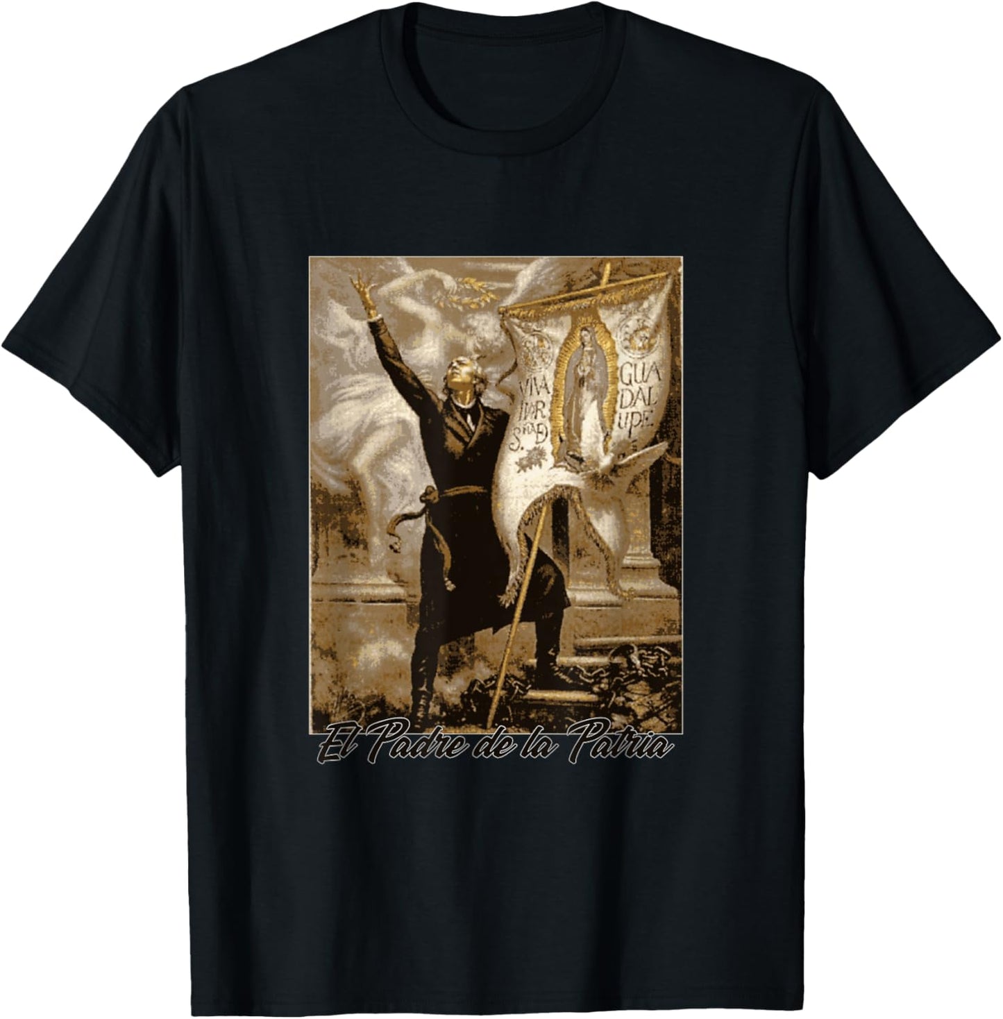 Miguel Father Hidalgo Mexico Hero T-Shirt - T-Shirt | Black