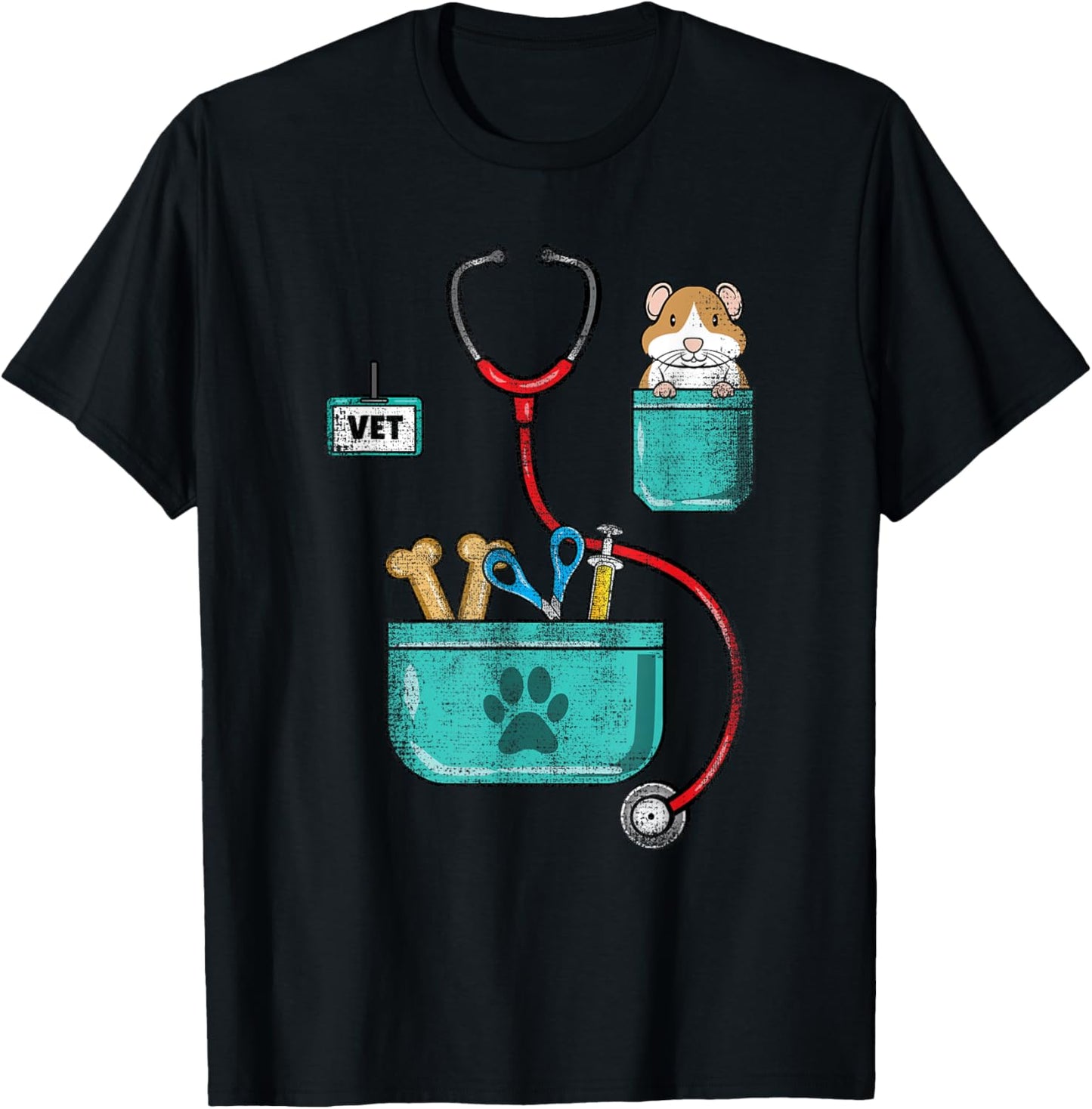 Veterinarian Costume Halloween T-Shirt - T-Shirt | Black