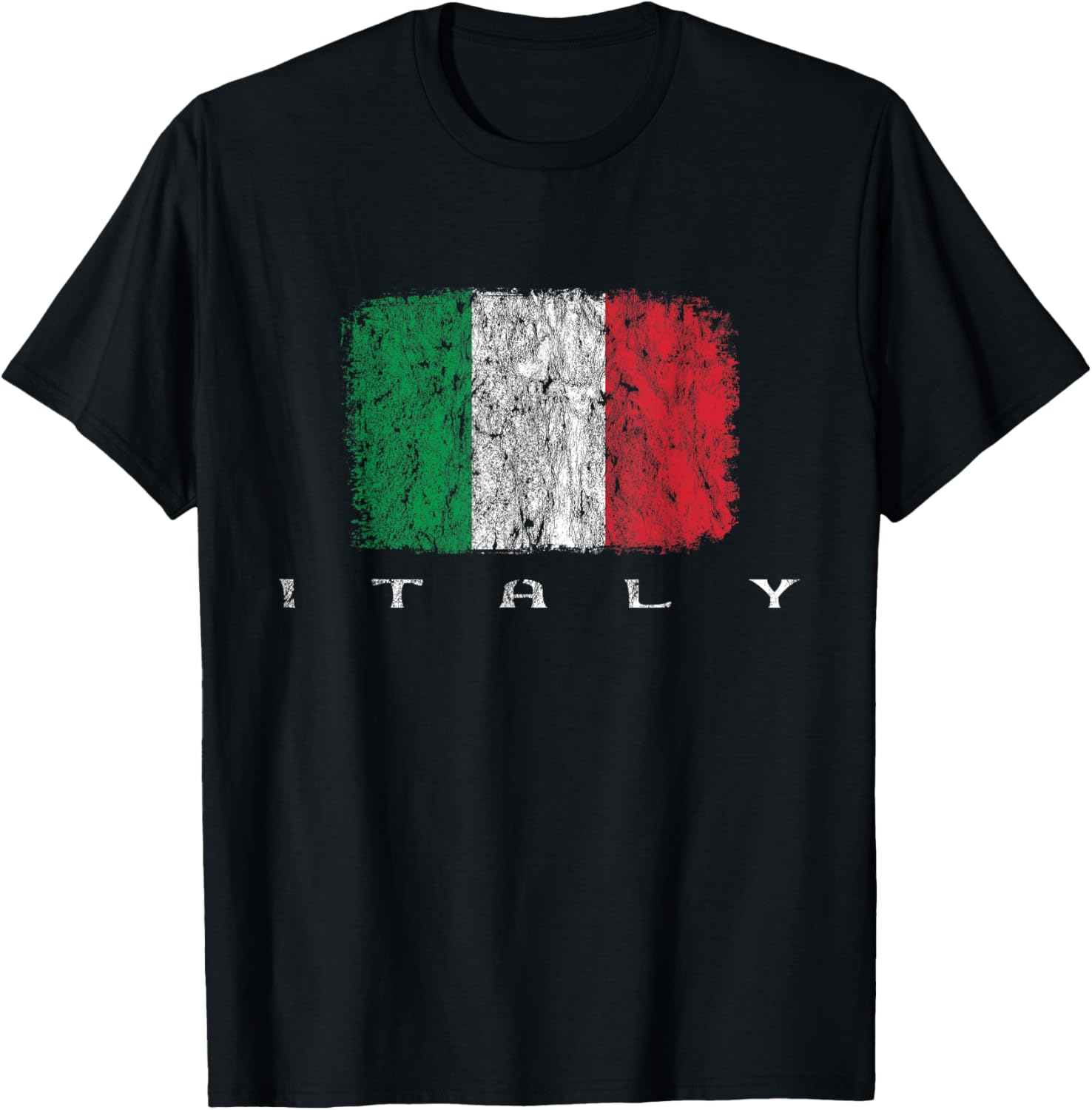 Italia Flag, Italian Pride, Italy Vacation, Italy Flag T-Shirt - T-Shirt | Black