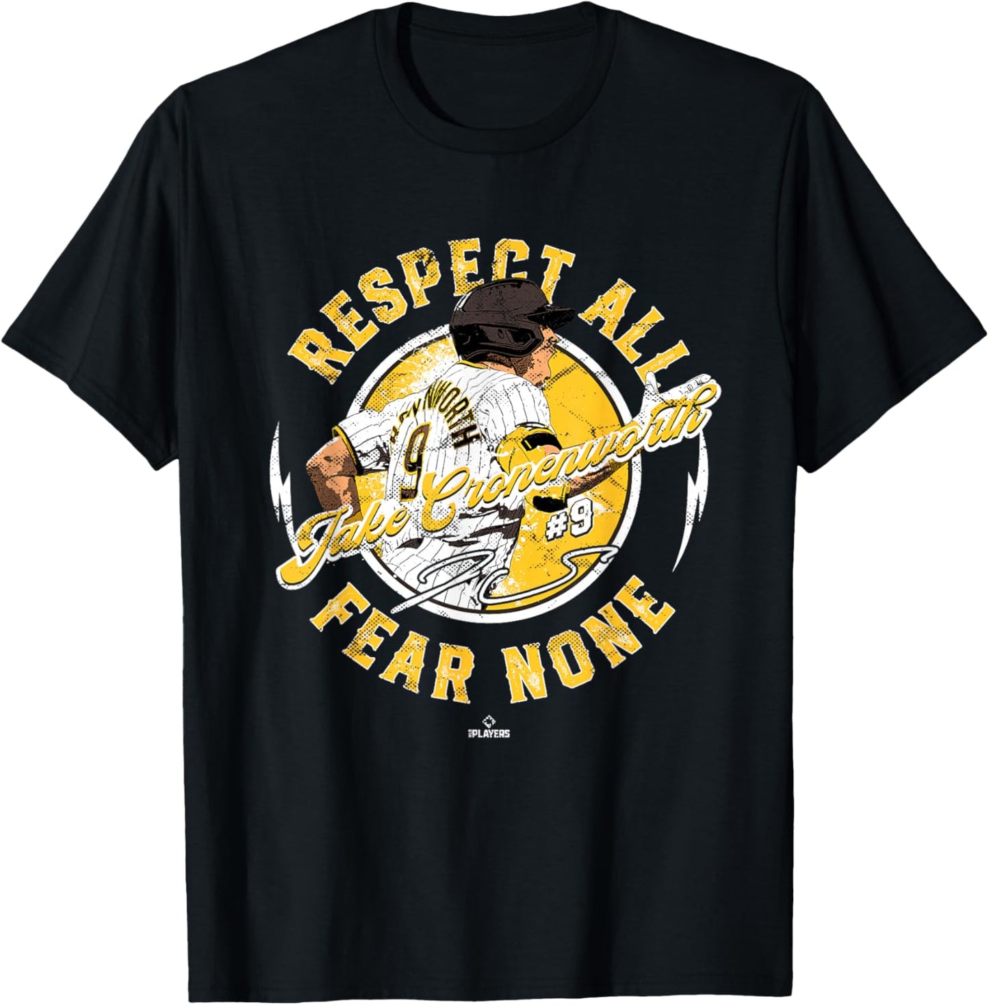 Respect All Fear None Jake Cronenworth San Diego MLBPA T-Shirt - T-Shirt | Black