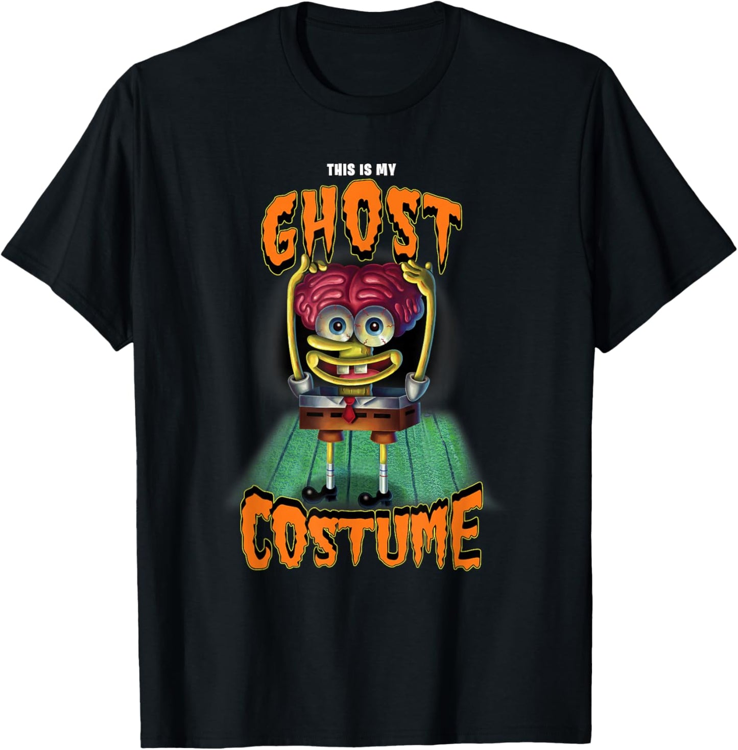 SpongeBob SquarePants Halloween This Is My Ghost Costume T-Shirt - T-Shirt | Black