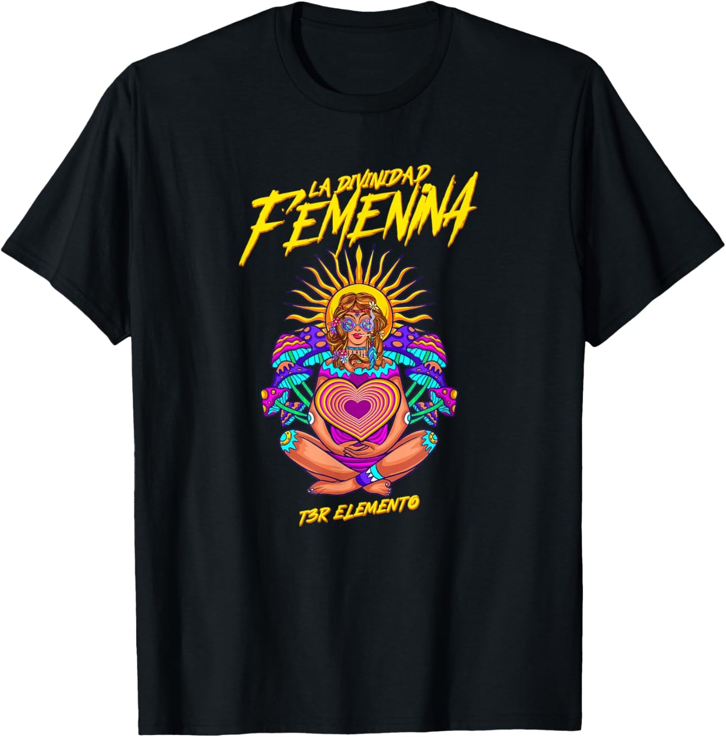 T3R La Divinidad Femenina T-Shirt - T-Shirt | Black