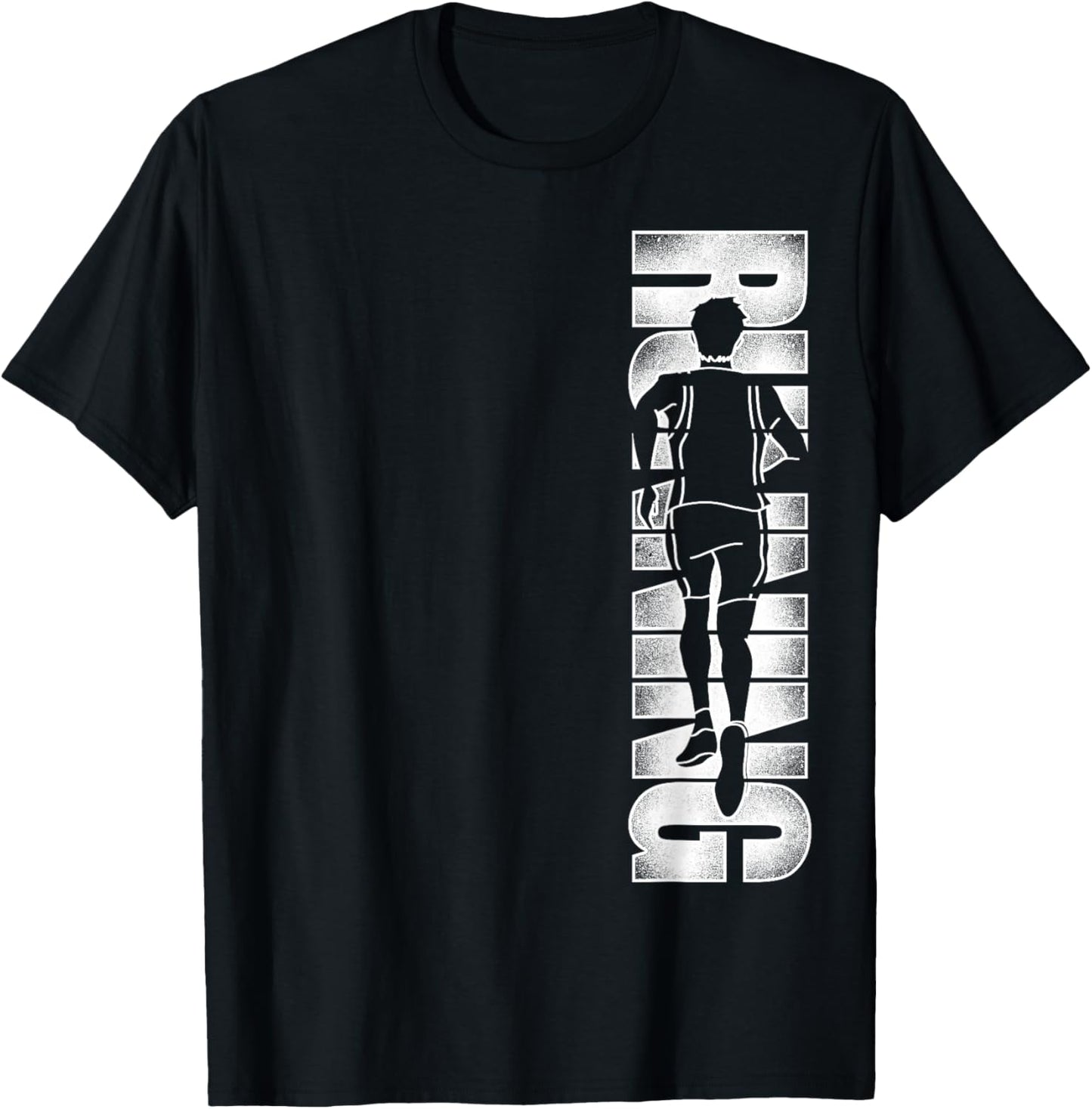 Running Runner Half Marathon Vintage Running T-Shirt - T-Shirt | Black