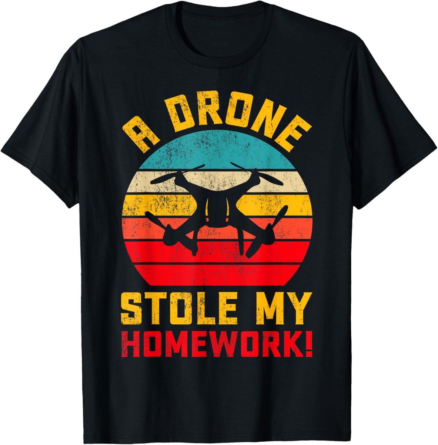 Funny Drone Pilot RC FPV Quadcopter Gifts FIDIMA -Adults Black Small Modern T-Shirt - T-Shirt | Black