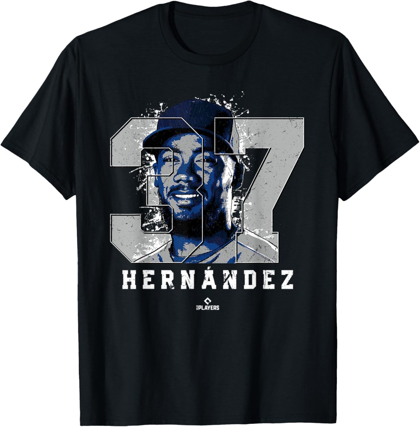 Teoscar Hernandez Silhouette Toronto MLBPA T-Shirt - T-Shirt | Black