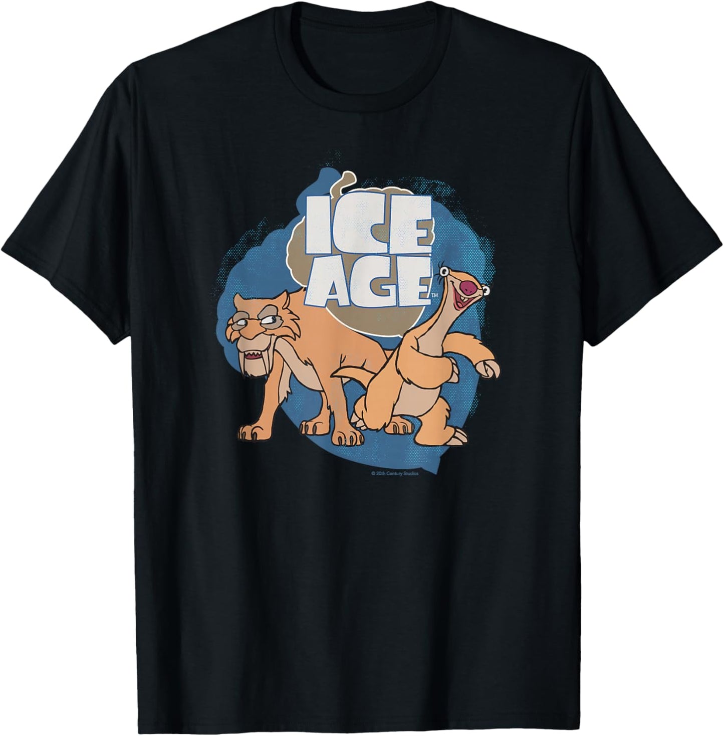 Ice Age Diego and Sid T-Shirt - T-Shirt | Black