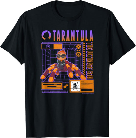 The Bad Guys Ms. Tarantula Tech Schematic T-Shirt - T-Shirt | Black