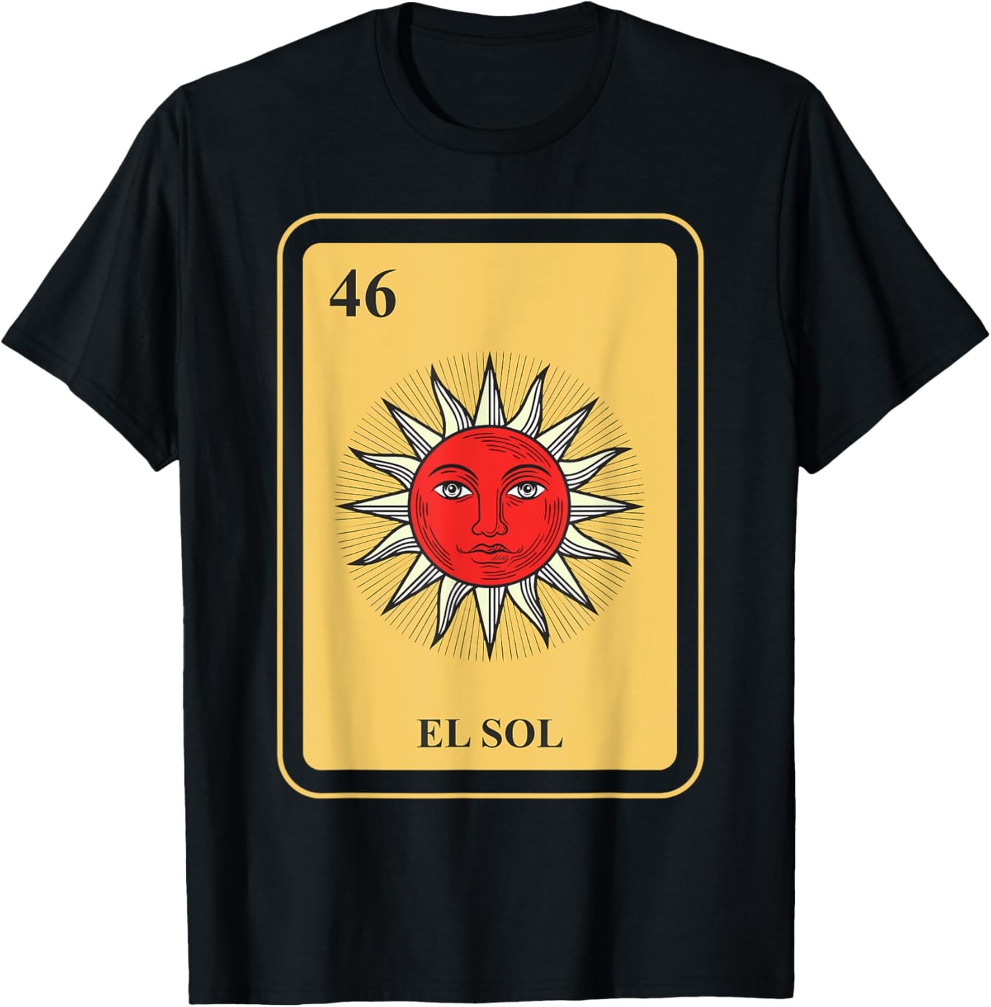 Mexican El Sol Sun Traditional Bingo Holiday T-Shirt - T-Shirt | Black