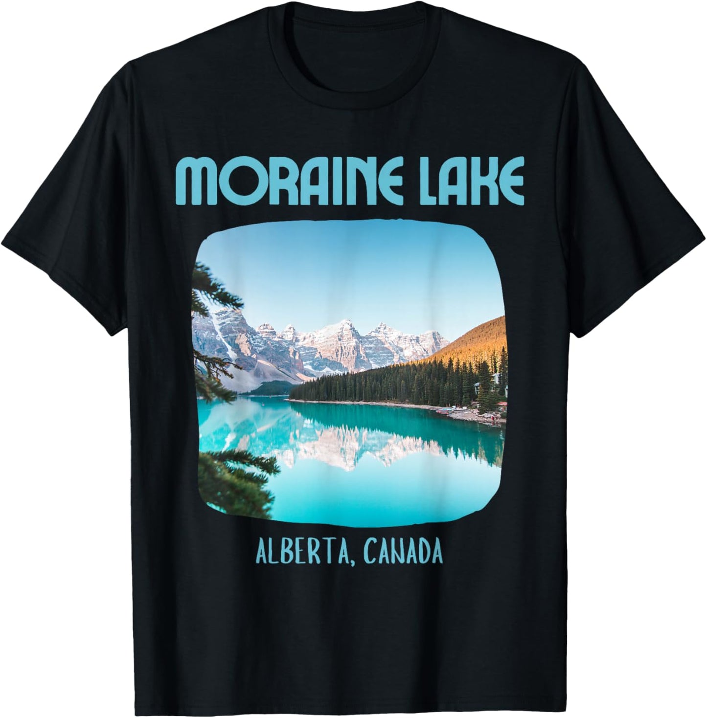 Moraine Lake Canada T-Shirt - T-Shirt | Black