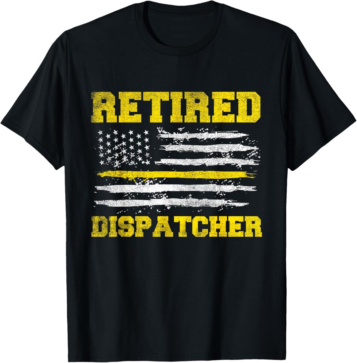 Retired Dispatcher - 911 Police Operator Emergency Responder T-Shirt - T-Shirt | Black