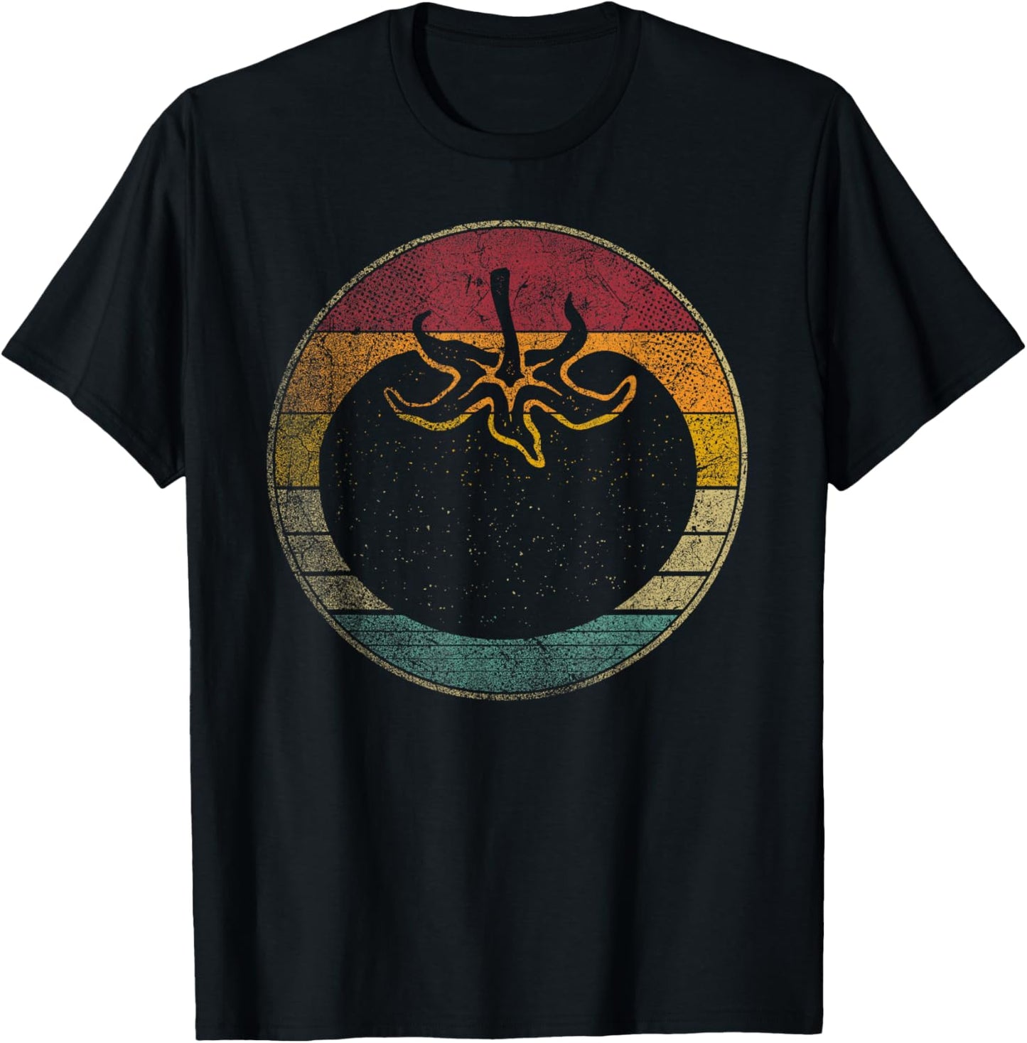 Tomato Food Cooking Chef Vintage Distressed Retro 70s Gift T-Shirt - T-Shirt | Black