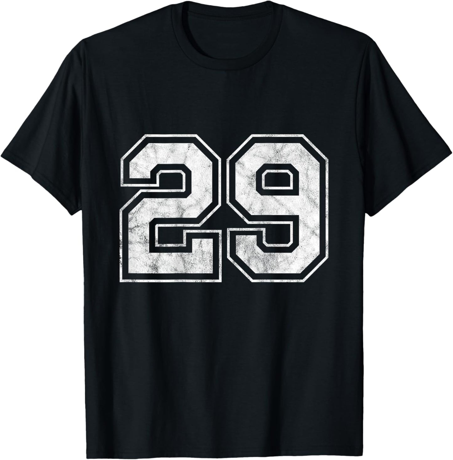 Number 29 on the back T-Shirt - T-Shirt | Black