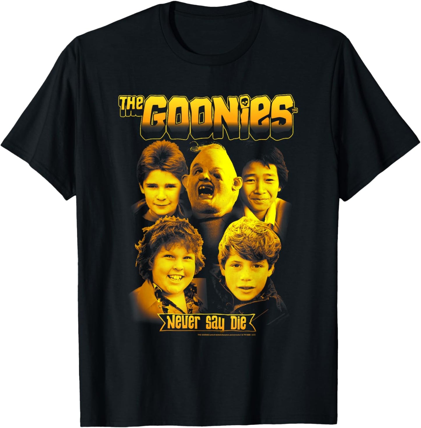 The Goonies Character Collage T-Shirt - T-Shirt | Black