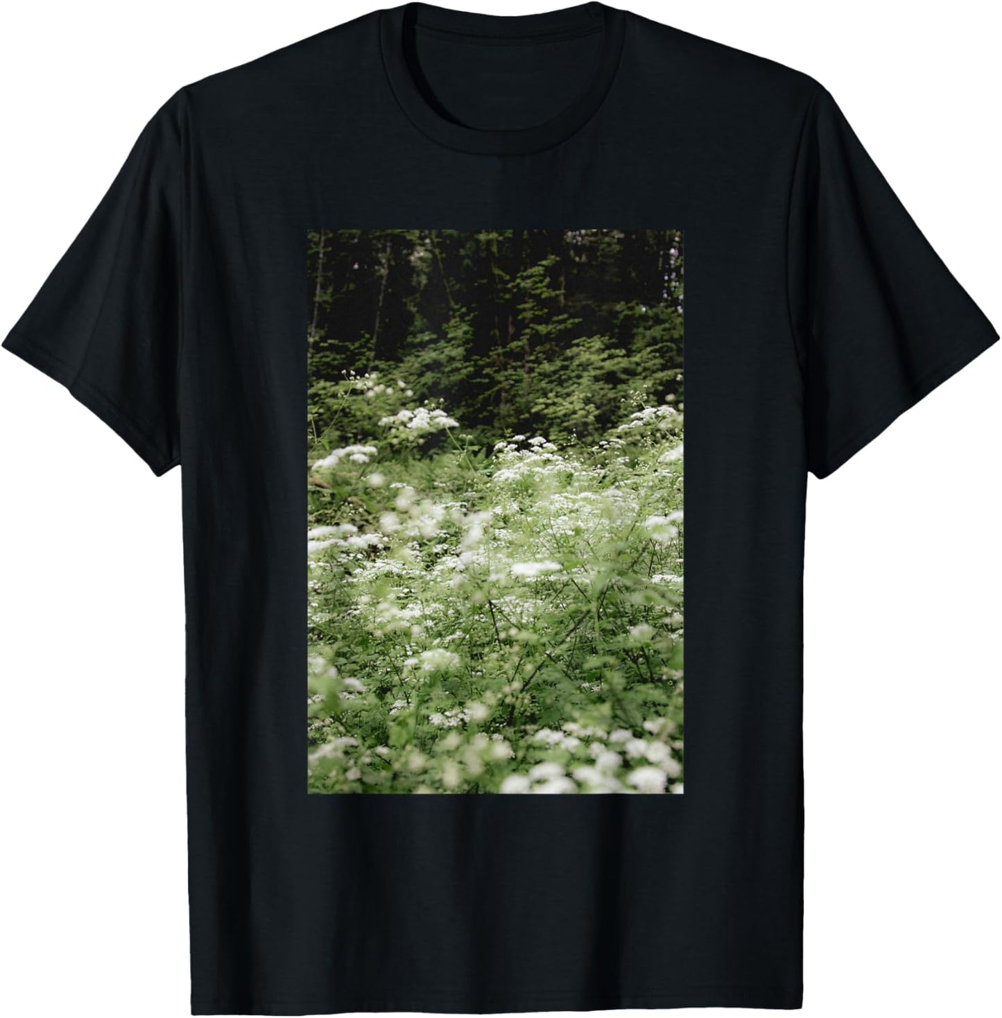 Aesthetic Wildflower Streetwear Flower Fashion T-Shirt - T-Shirt | Black