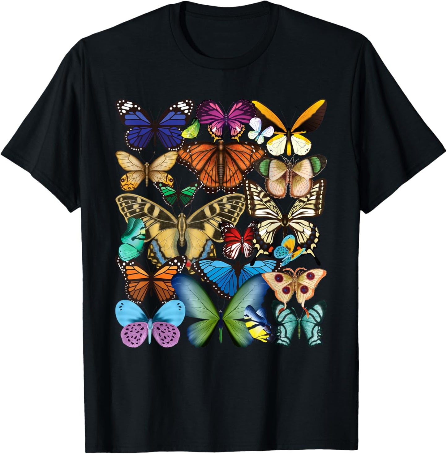 Butterfly Collection - Monarch Butterfly Lover Butterflies T-Shirt - T-Shirt | Black