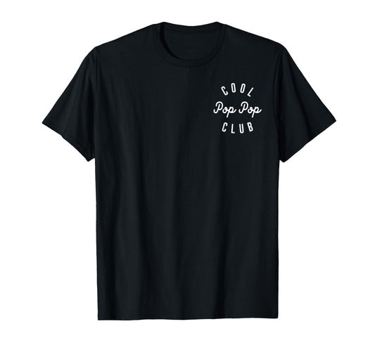 Mens Cool Pop Pop Club, Funny Father's Day Best Grandpa T-Shirt