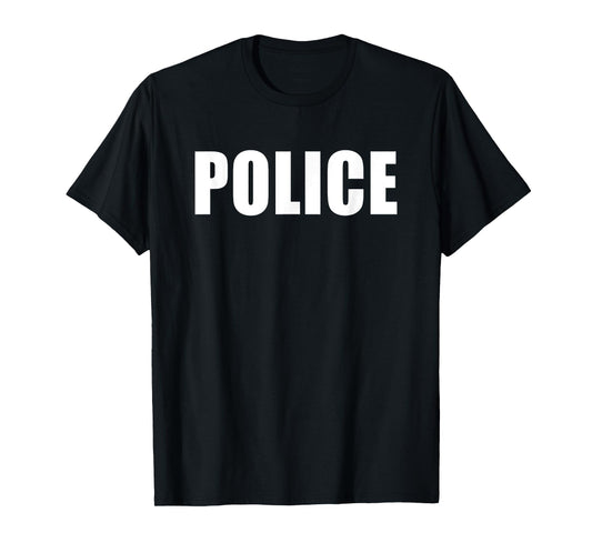 Police Uniform Men Women Policeman Police Officer Costume T-Shirt
