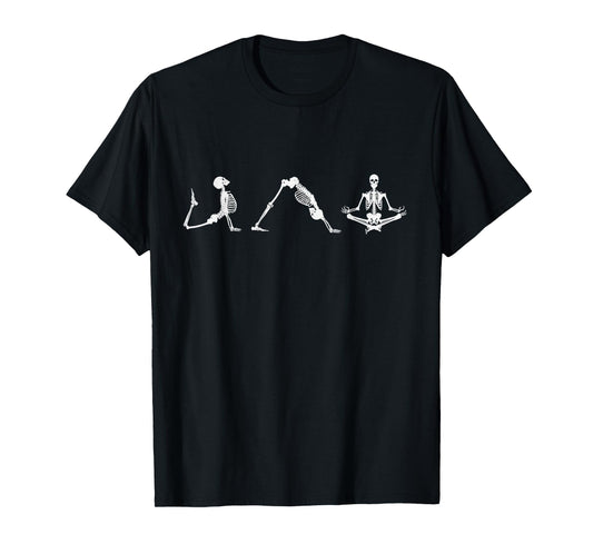 Halloween Yoga Skeleton Yoga Pose Namaste T-Shirt