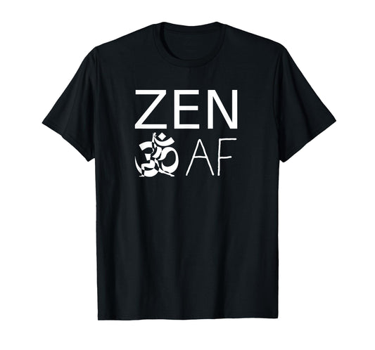 ZEN AF Ohm Sign Yoga Warrior T-Shirt