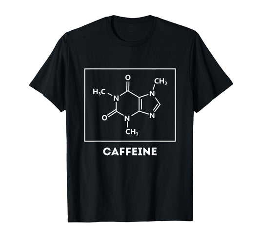 Caffeine Molecule Chemical Formula For Coffee lover Funny T-Shirt