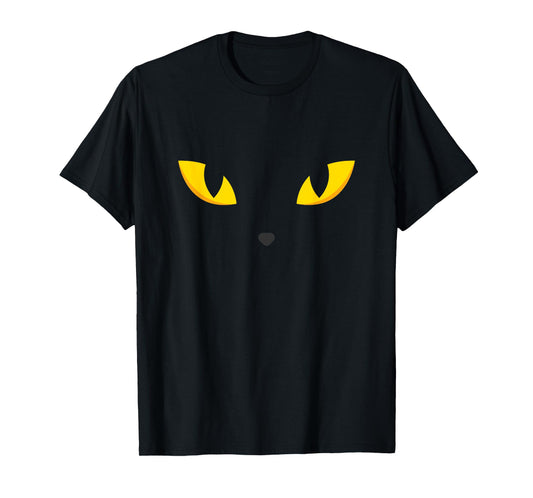 Cat Eyes - Black Cat For Men Women & Kids Funny Cat T-Shirt