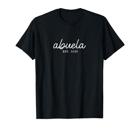 Abuela Est 2025 First Mother's Day Pregnancy Announcement T-Shirt
