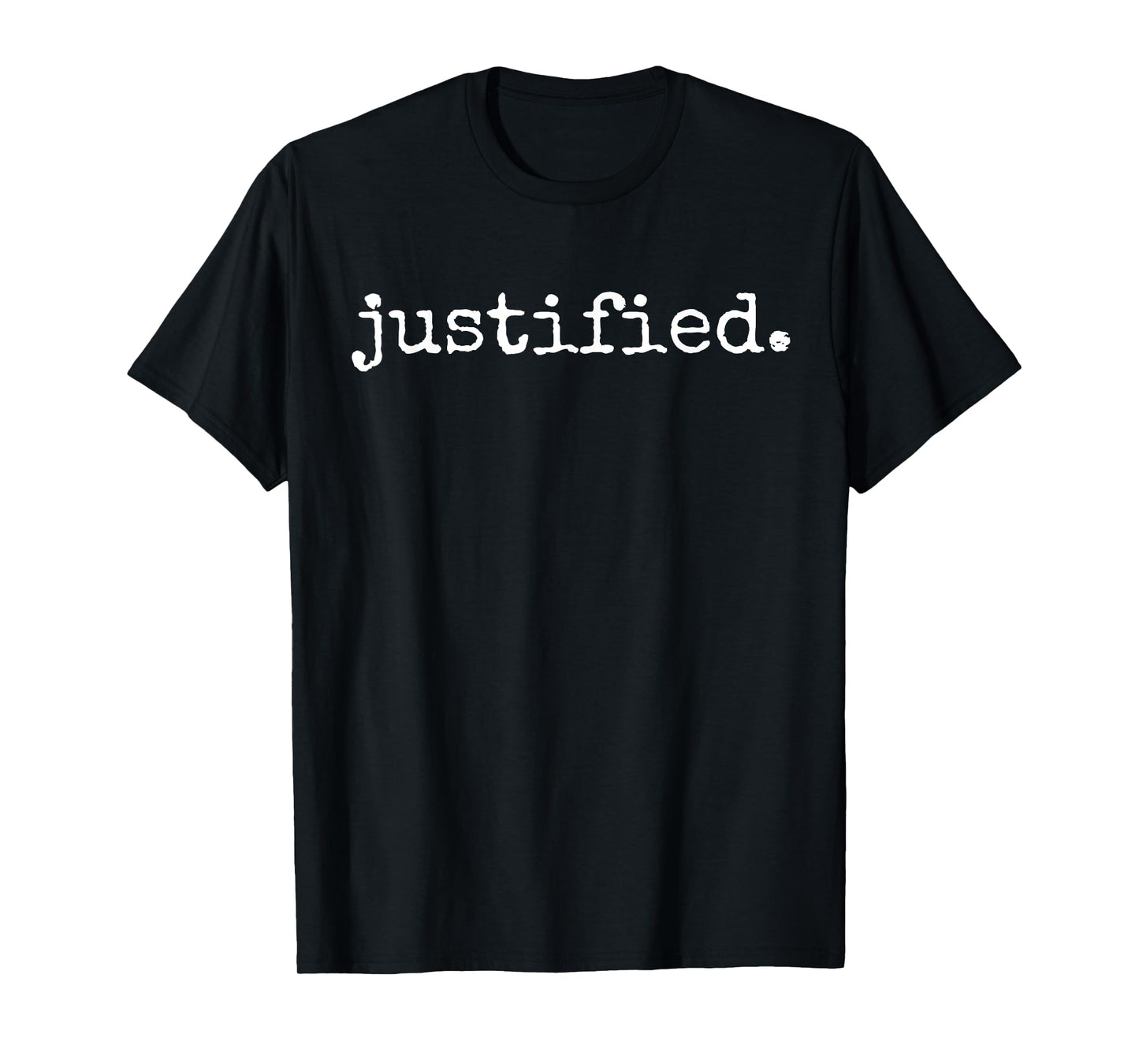 Christian Tshirt for Men Women Justified FRONT AND BACK T-Shirt