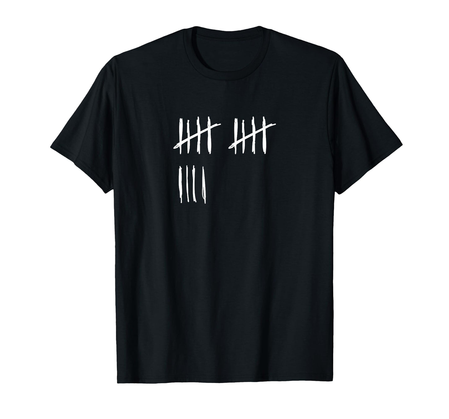 14 Years Done 14th Birthday Old Funny Tally Marks Counting T-Shirt