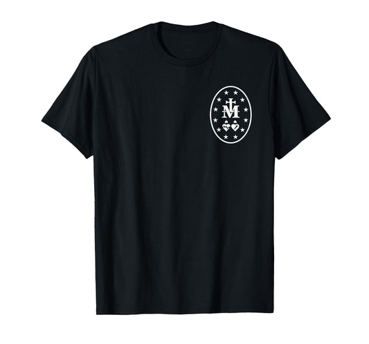 Miraculous Medal T-Shirt Catholic Virgin Mary Sacred Heart T-Shirt