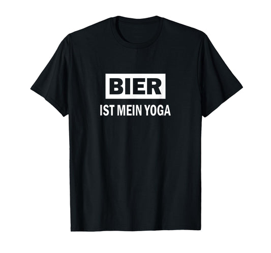 Bier ist mein Yoga Saying Beer T-Shirt T-Shirt