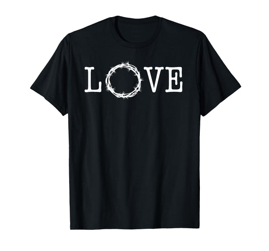 Love with Crown of Thorns as O Jesus Paid it All T-Shirt