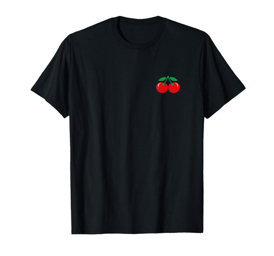 Humor Small minimalist Cherry fruit simple Cherries T-Shirt
