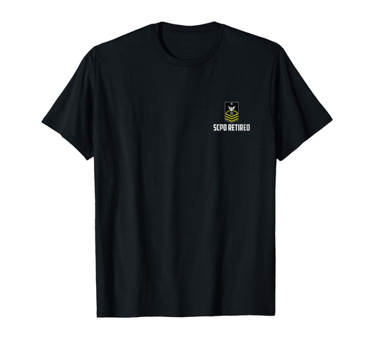 Retired E-8 Senior Chief Petty Officer SCPO Rank Logo Papa T-Shirt