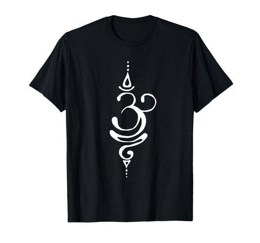 Ancient Sanskrit Breathe Om Symbol Yoga Buddhism Meditation T-Shirt